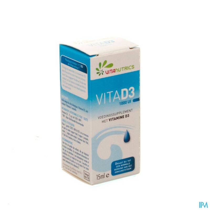 Vitanutrics Vita D3 1000ui Druppels 15ml