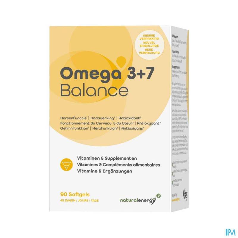 OMEGA 3+7 BALANCE NATURAL ENERGY CAPS 90