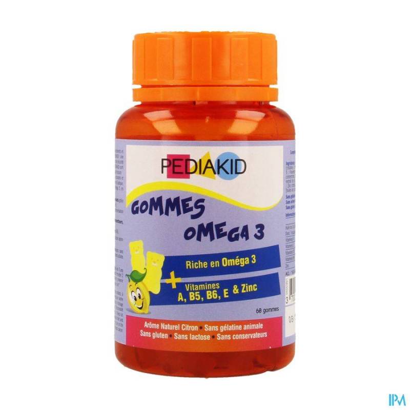 PEDIAKID GUMMES OMEGA 3 GOMMES A MACHER 60