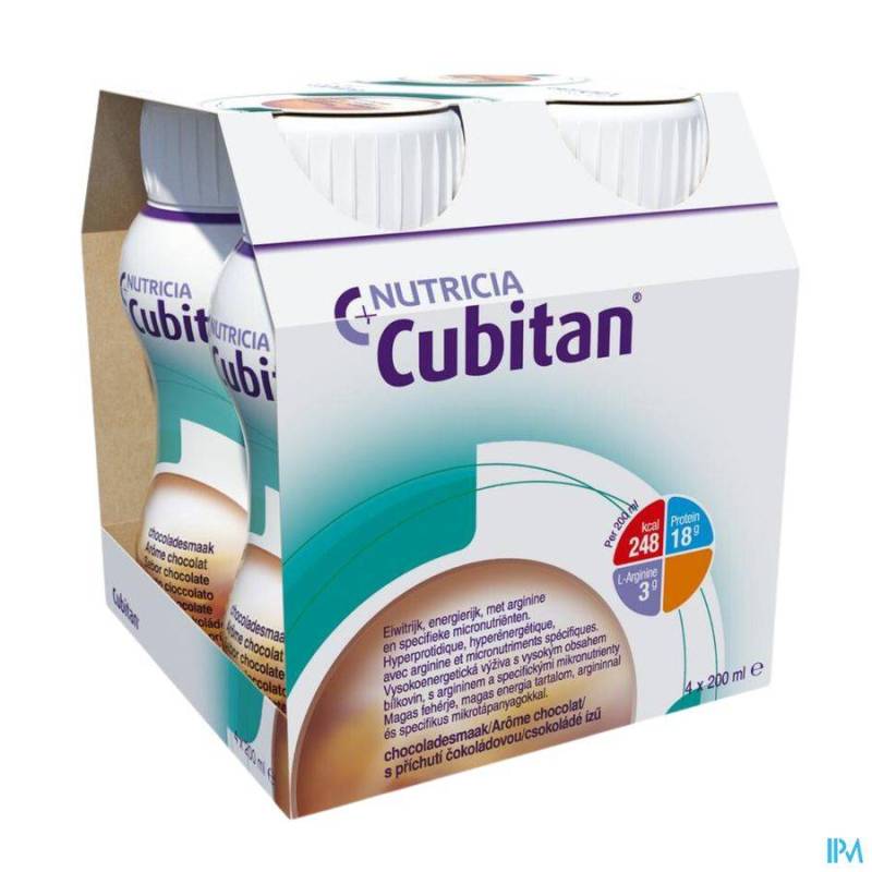 CUBITAN CHOCO 4X200ML