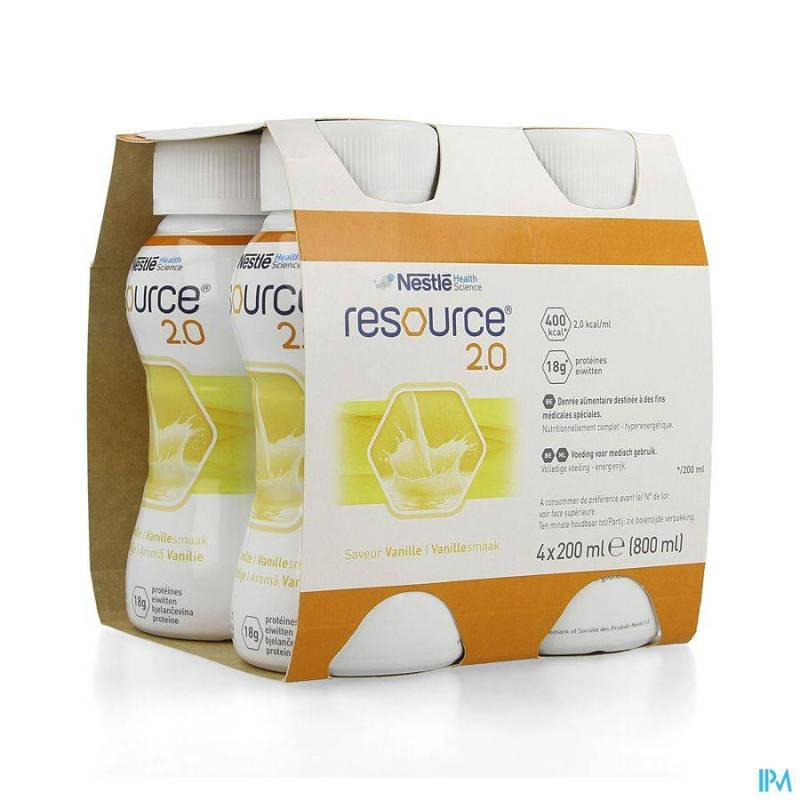 RESOURCE 2.0 VANILLE 4X200ML 12100535