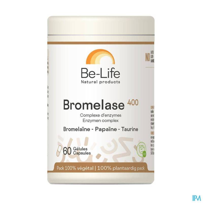 BROMELASE 400 ENZYMES BE LIFE NF POT GEL 60