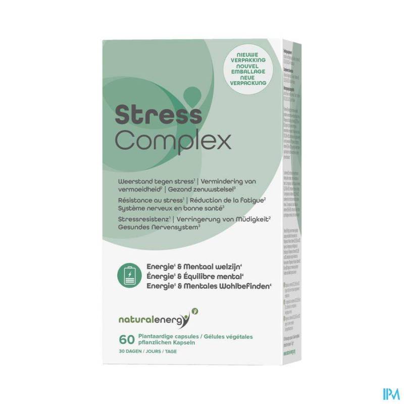 Natural Energy Stress Complex Caps 60