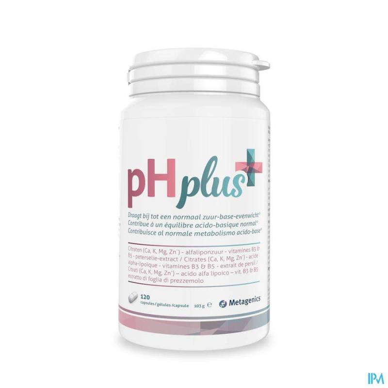 PH PLUS POT CAPS 120 20554 METAGENICS