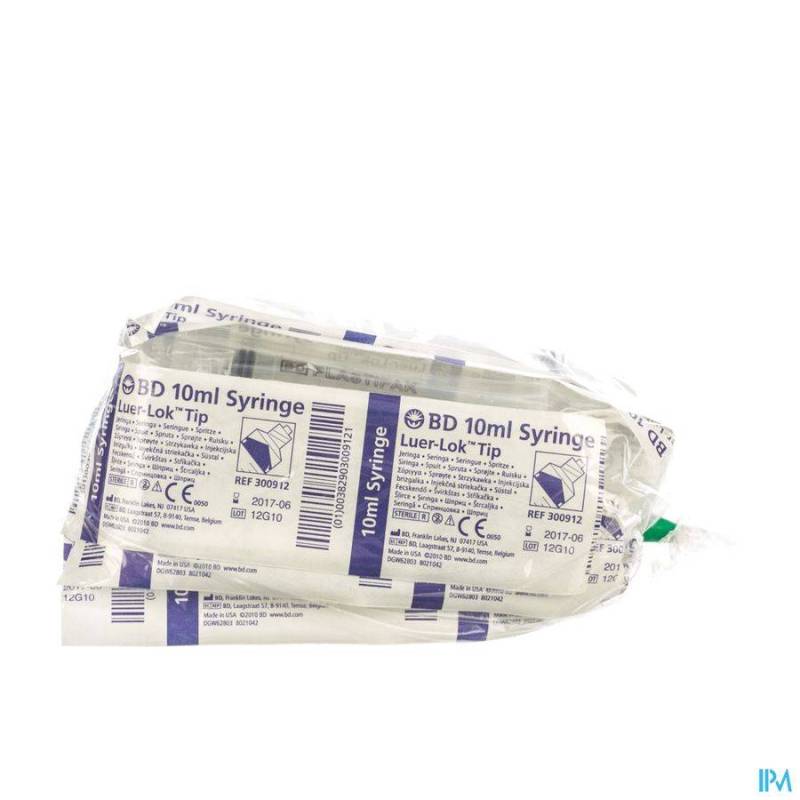 BD PLASTIPAK SERINGUE LUER-LOK 10ML 10 300912