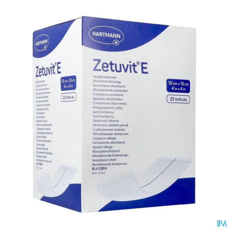 ZETUVIT E HARTM STER 10X10CM 25 4137701