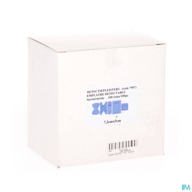 COVA PANS BLEU DETECTABLE 50X72MM WTP 100 5072W