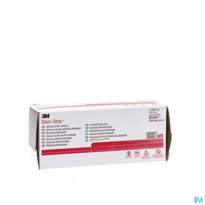 STERI-STRIP 3M 6MMX 75MM 50 1541