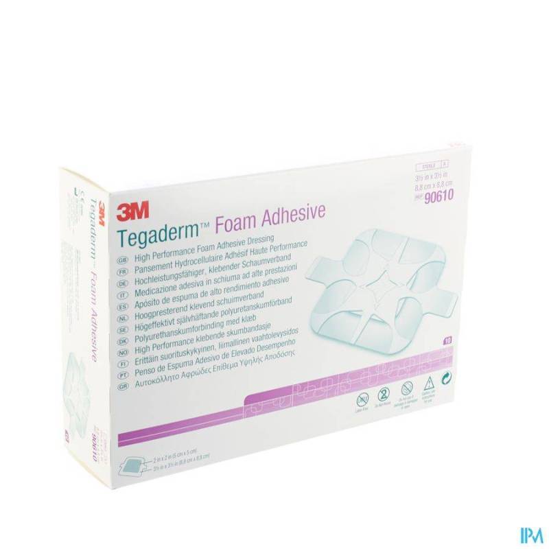 Tegaderm Foam Dressing Klevend 8,80x 8,80cm 10