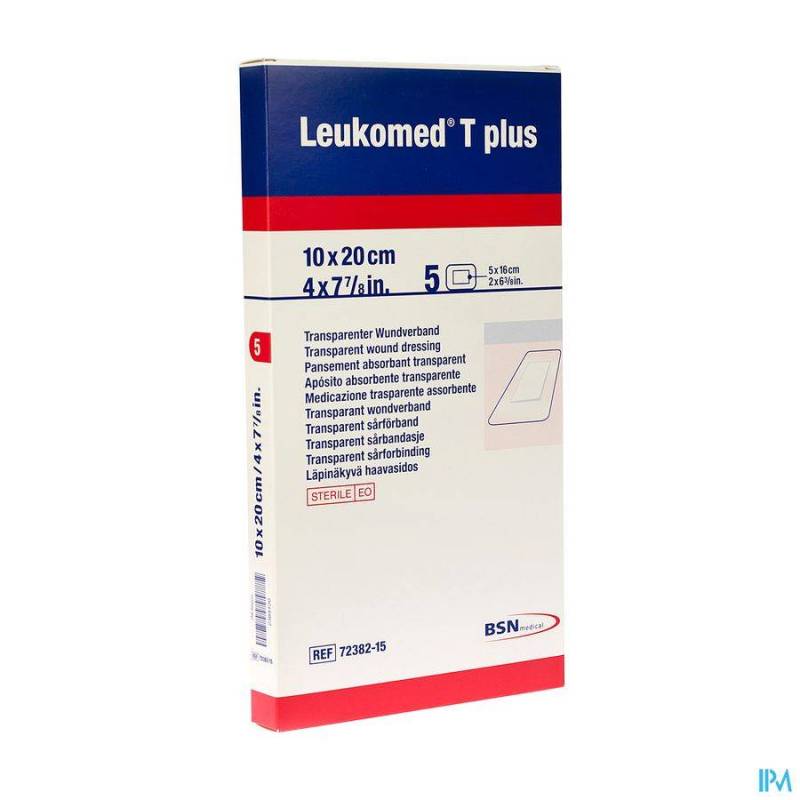 LEUKOMED T+ PANS STERIL 10,0X20,0CM 5 7238215