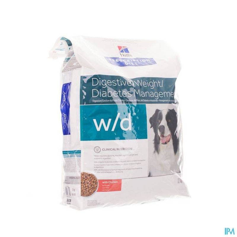 HILLS PRESCRIP.DIET CANINE WD 12KG 6662N