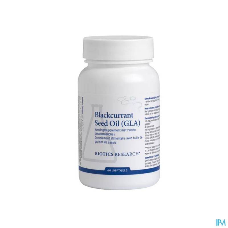 BLACK CURRENT SEED OIL BIOTICS CAPS 60