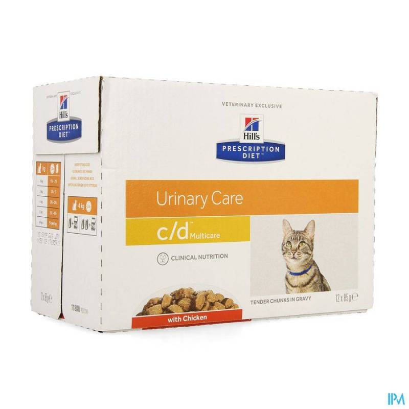 HILLS PRESCRIP.DIET FELINE CD REPAS SACHET 12X85G