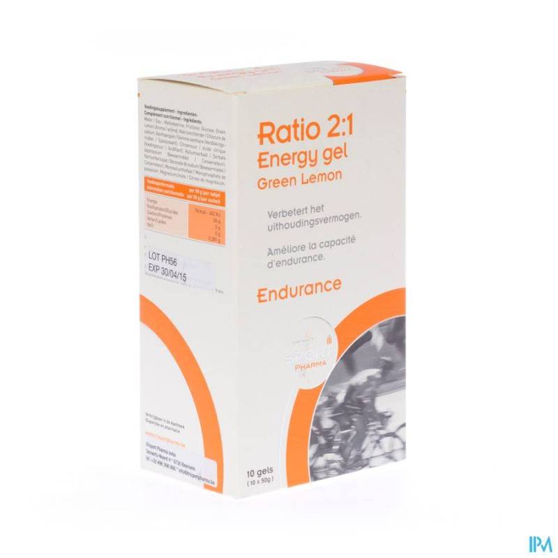 TRISPORTPHARMA RATIO 2:1 ENERGYGEL GR. LEM. 10X50G
