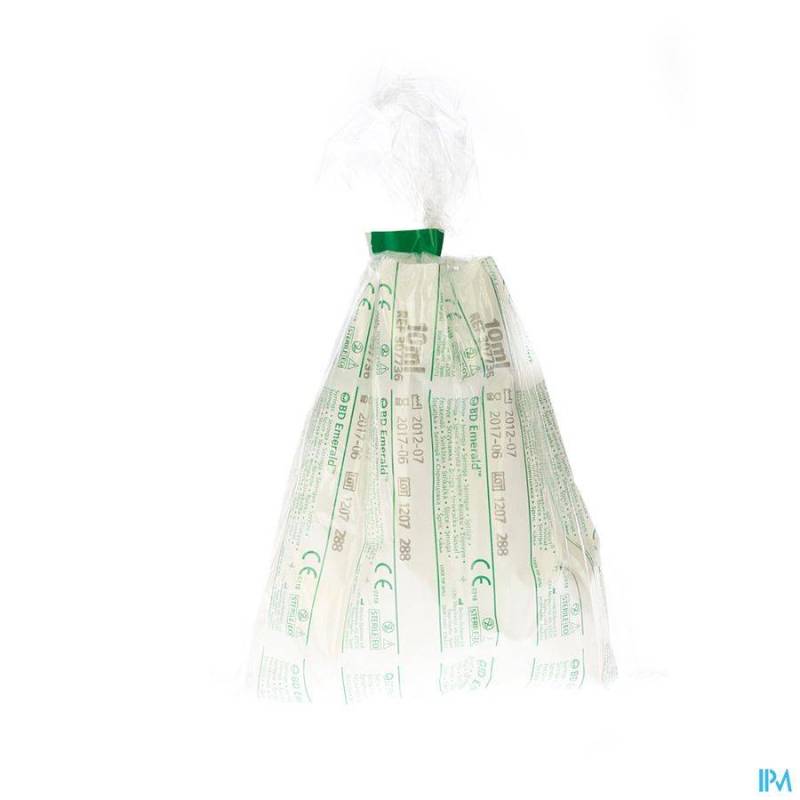 BD EMERALD SERINGUE 10ML LUER SLIP 10 307736