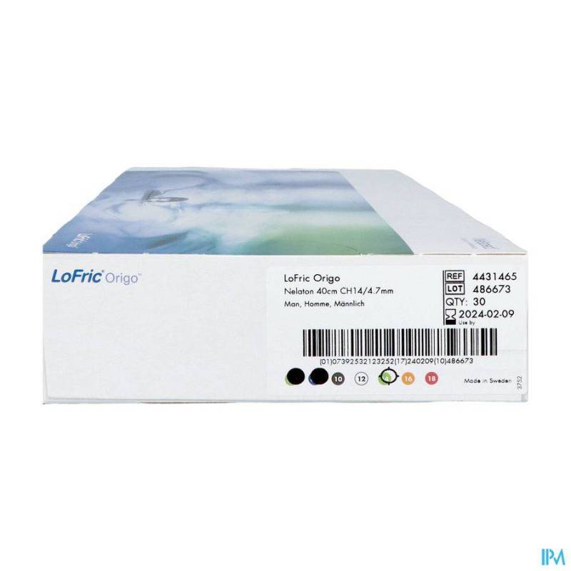Lofric Origo Nelaton Pobe+zoutopl. Ch14 40cm 30