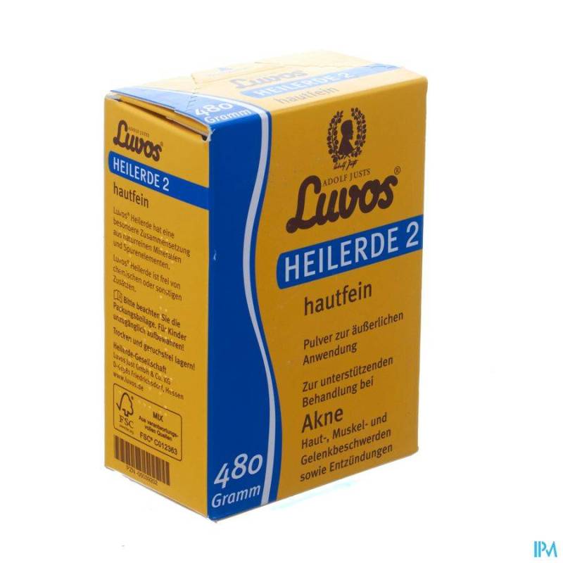 ADOLF JUSTS LUVOS ARGILE MED.PEAU PDR 480G