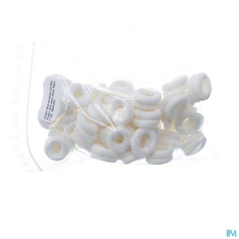 Finger Bob Medium Wit 50 Covarmed