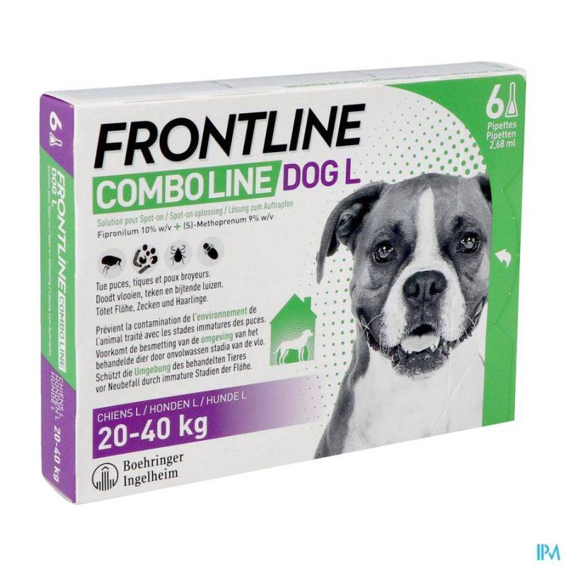 Frontline Combo Line Hond L 20-40kg Vlooien/ Teken 6x2,68ml