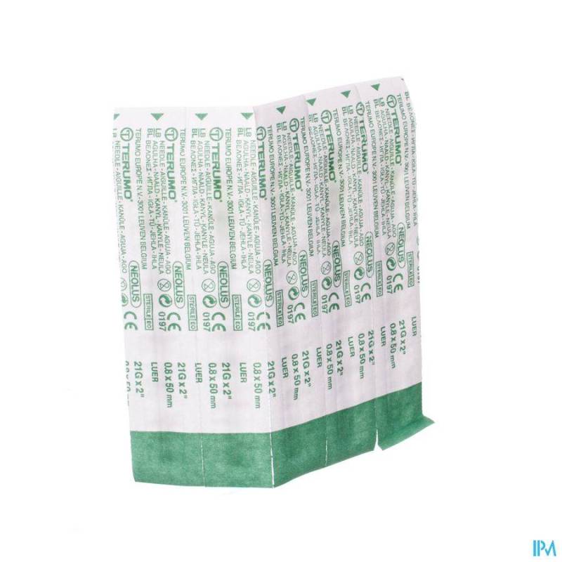 TERUMO AIGUILLE AGANI 21G 2 RB VERT 10