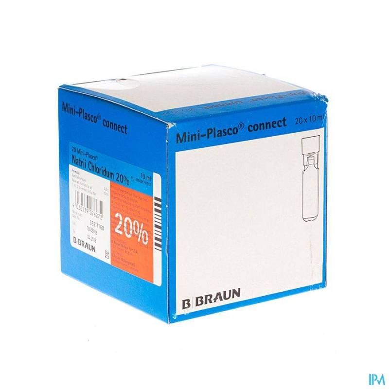 MINI PLASCO NACL 20 % 20 X 10 ML