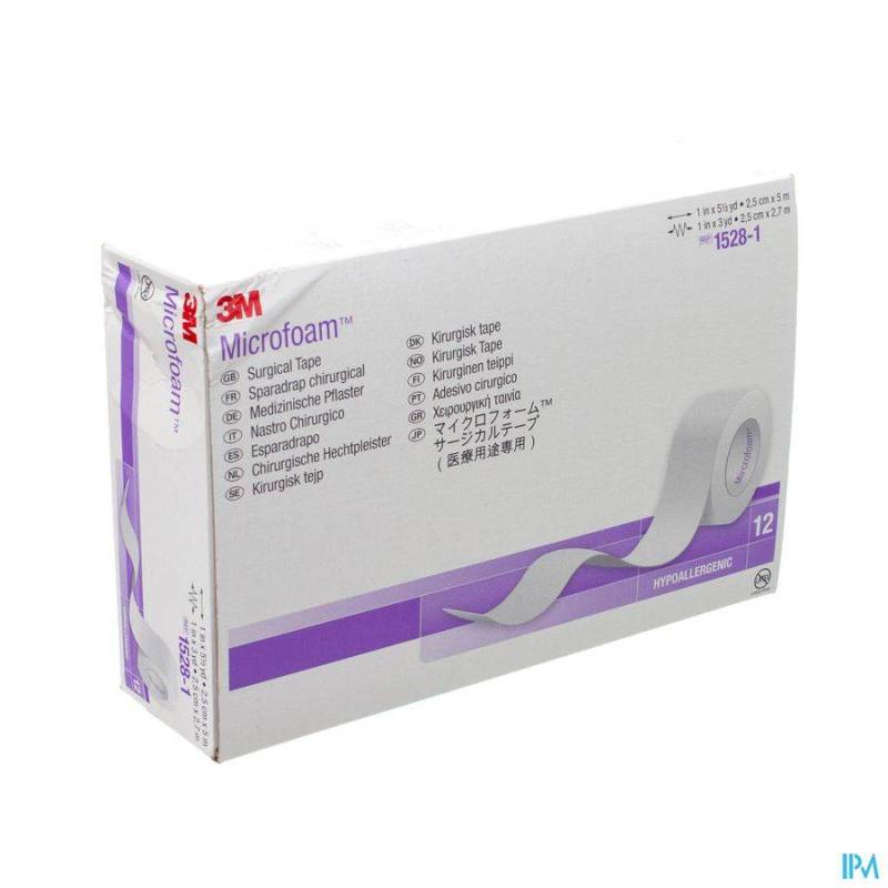 MICROFOAM 3M TAPE ELAST 25MMX5M 12 1528/1
