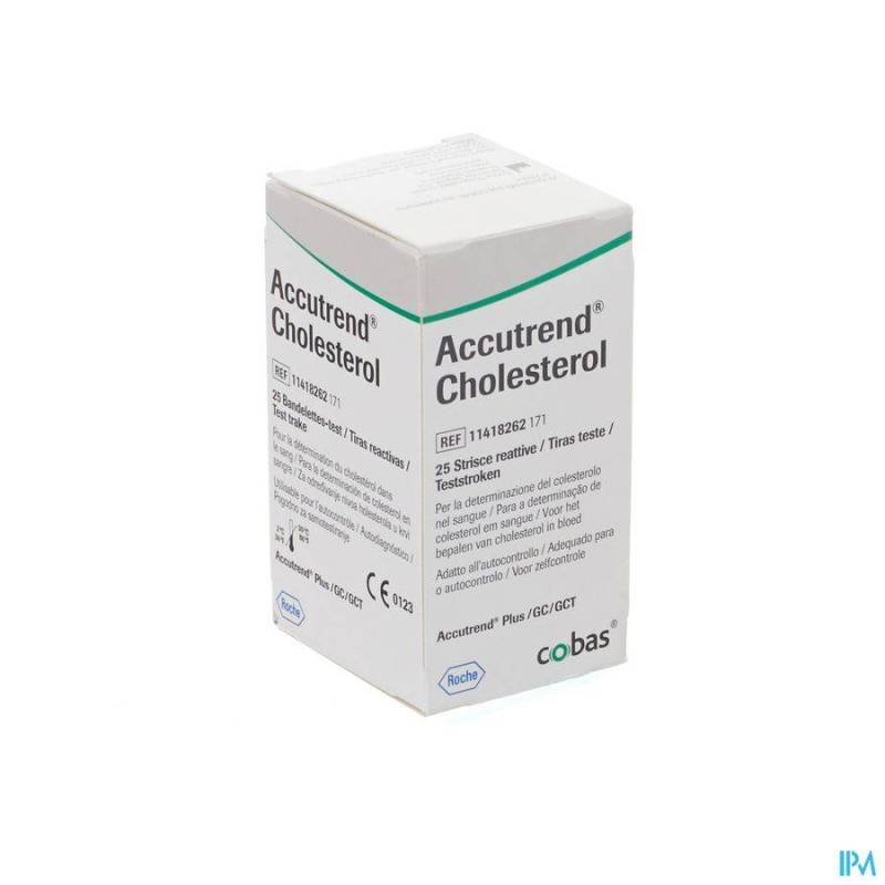 Accutrend Cholesterol Strips 25 11418262165