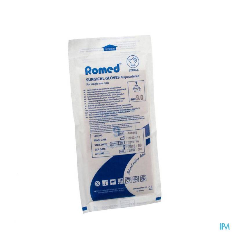 GANTS CHIRURG LATEX JETABLE X-LARGE 2 PONTOS