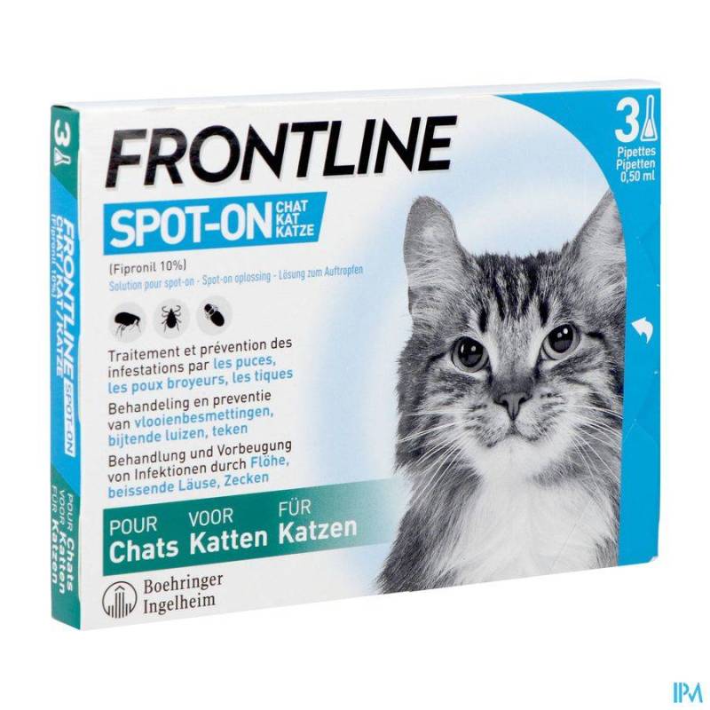 Frontline Spot On Kat Pipet 3x0,50ml