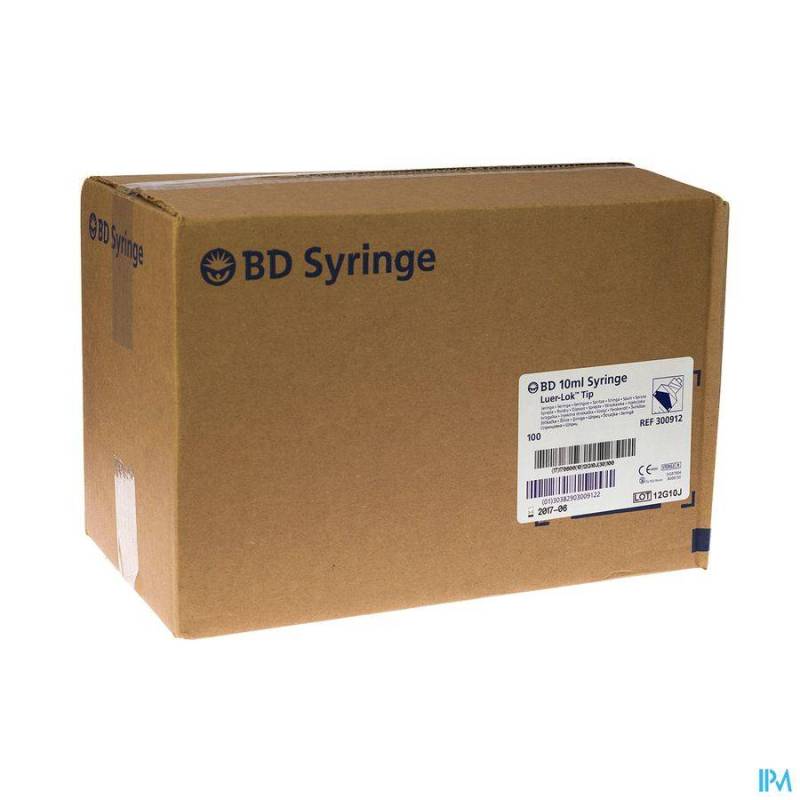 BD PLASTIPAK SERINGUE LUER-LOK 10ML 100 300912