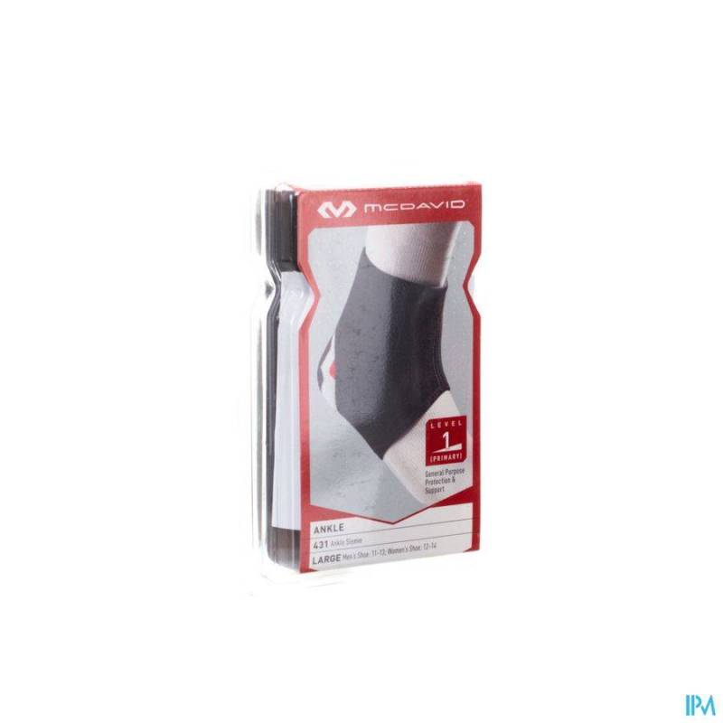 MCDAVID ANKLE SUPPORT BLACK/SCARLET XL 431