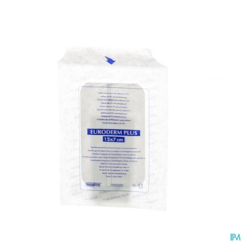EURODERM PLUS 7X12CM 1 PANSEMENT STERIL