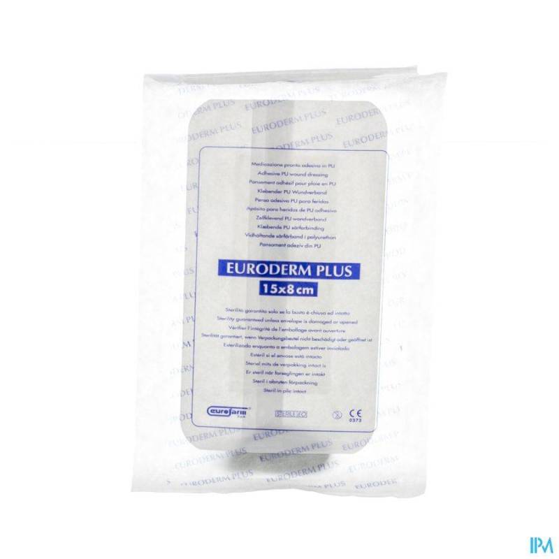 EURODERM PLUS 8X15CM 1 PANSEMENT STERIL