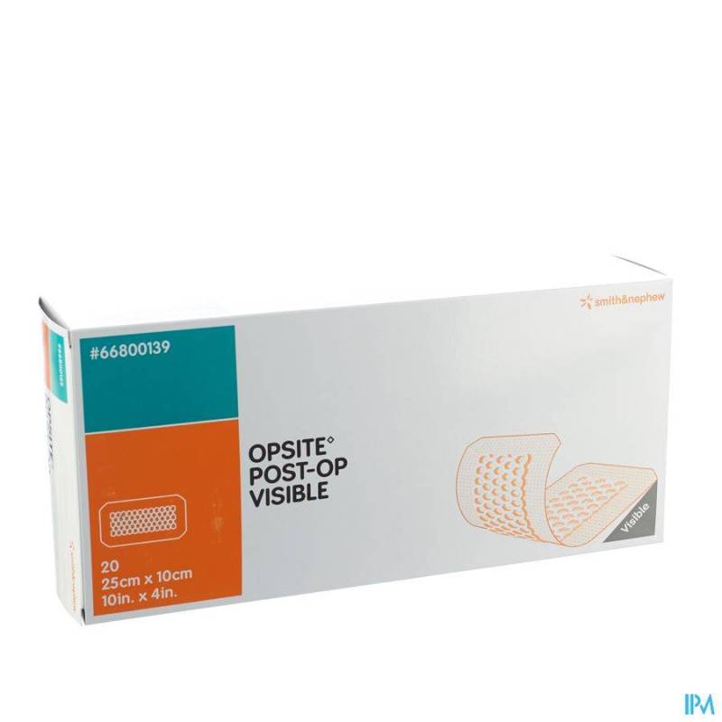 OPSITE POST OP VISIBLE 10CMX25CM 20 66800139