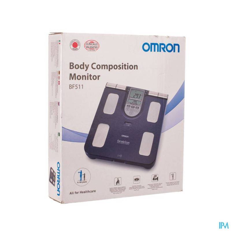 Omron Bf511b Blauw Lichaamscompositiemeter 