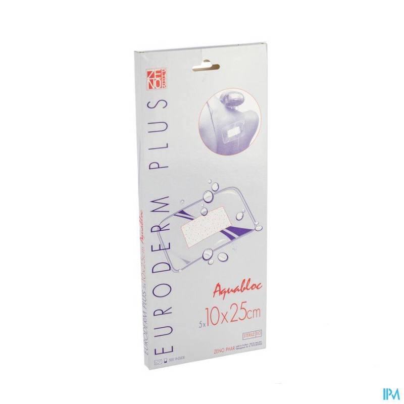 Euroderm Plus 10x25cm 5 Pleister Steriel Wtp