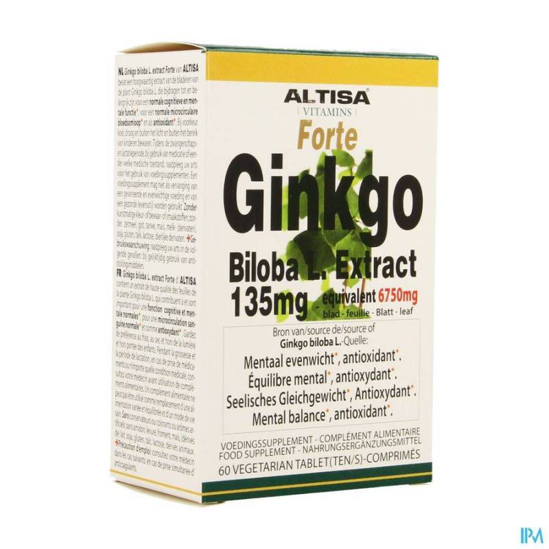 ALTISA GINKGO BILOBA 135MG COMP 60