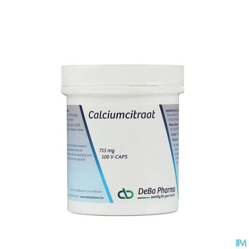 CALCIUMCITRAAT V-CAPS 100 DEBA