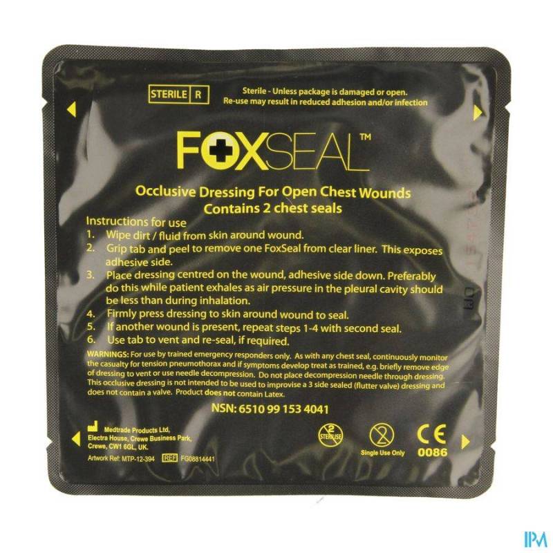 CHEST SEAL FOXSEAL 2 COVARMED