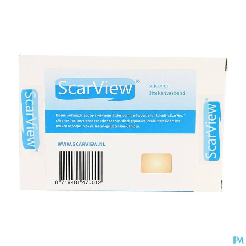 SCARVIEW ELASTIC SILICONE 5,0X 7,5CM 2 SCARV01