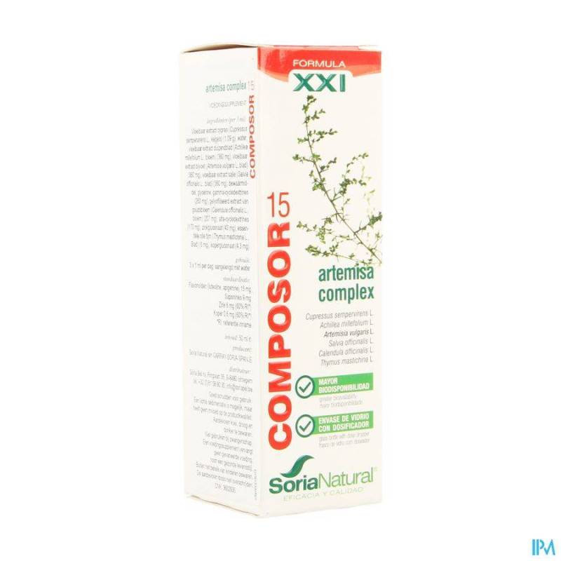 SORIA COMPOSOR N15 ARTEMISIA COMPLEX XXI 50ML