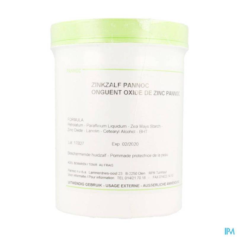 Zinkoxide Zalf 1kg Pannoc