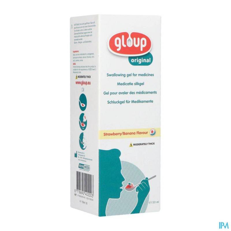 Gloup Original Strawberry Banana Tube 150ml