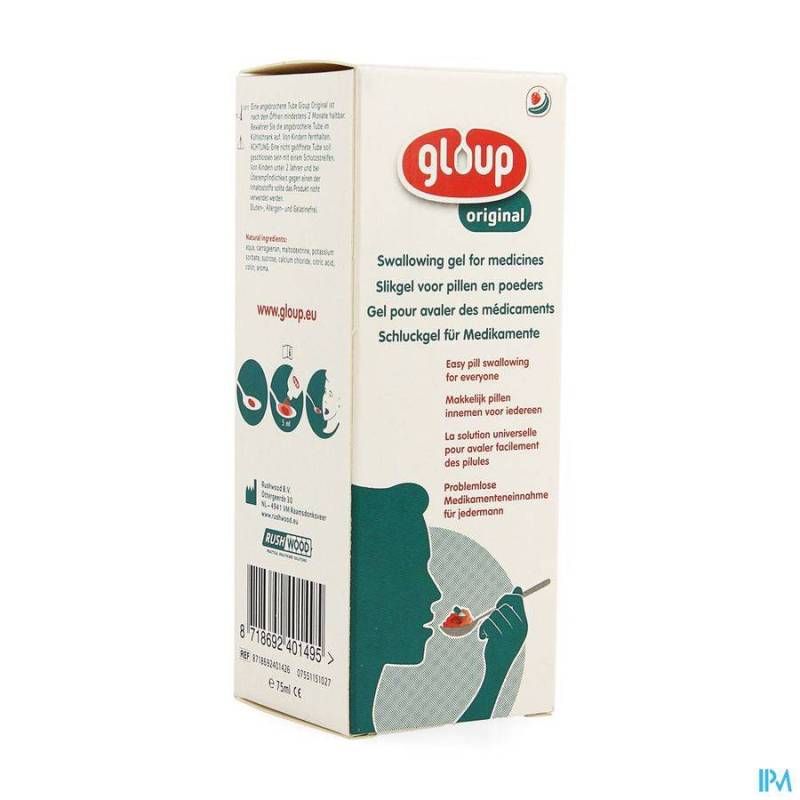 Gloup Original Strawberry Banana Tube 75ml