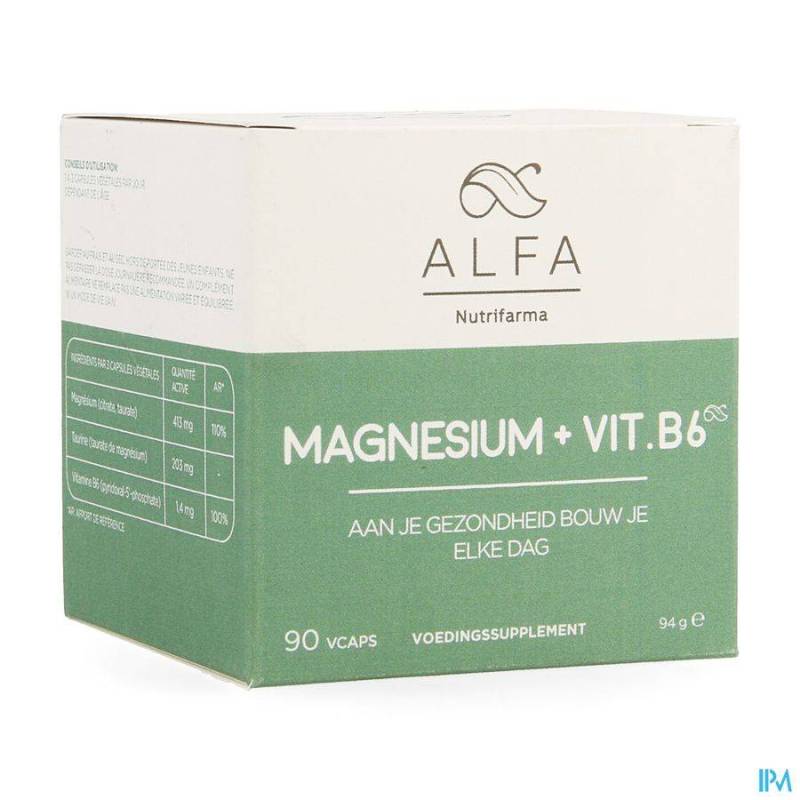 ALFA MAGNESIUM + VIT B6 V-CAPS 90