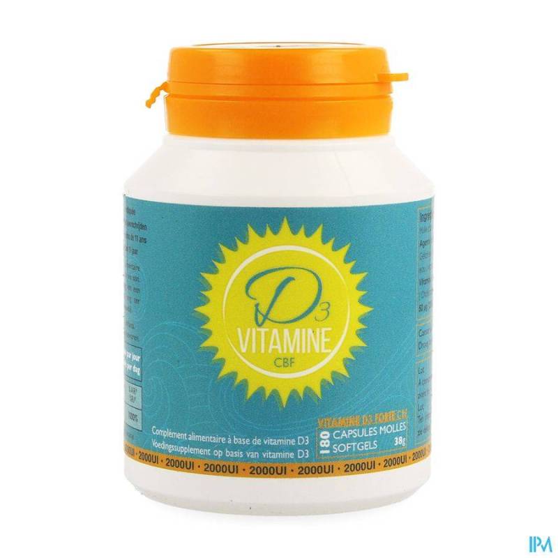 VITAMINE D3 CBF 2000UI SOFTGELS 180