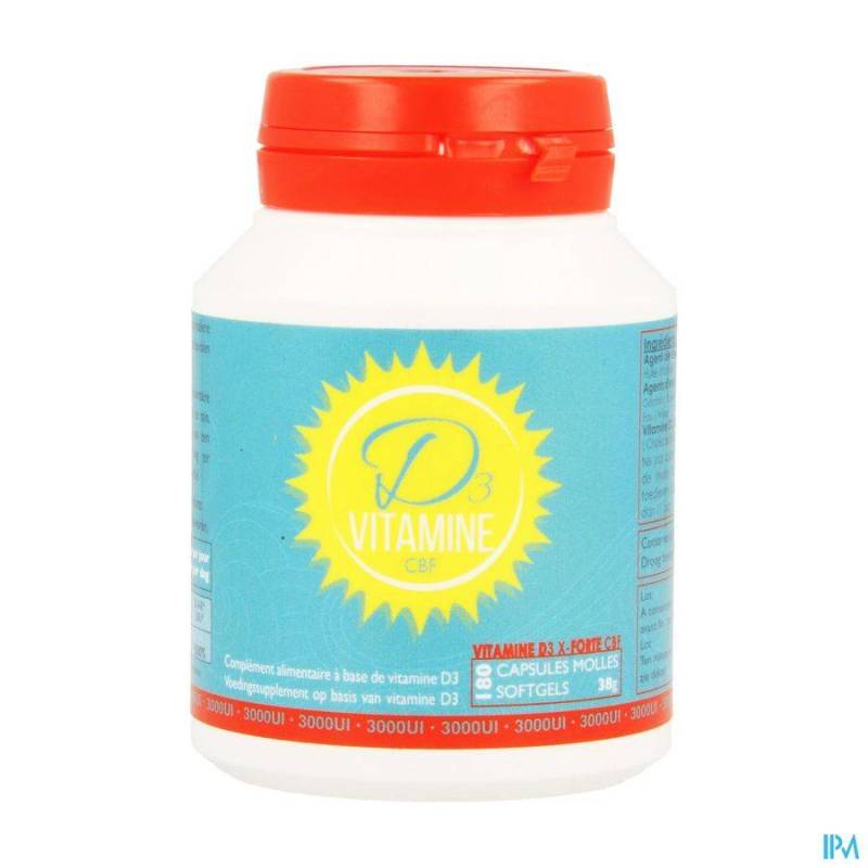 VITAMINE D3 CBF X-FORTE 3000UI SOFTGELS 180