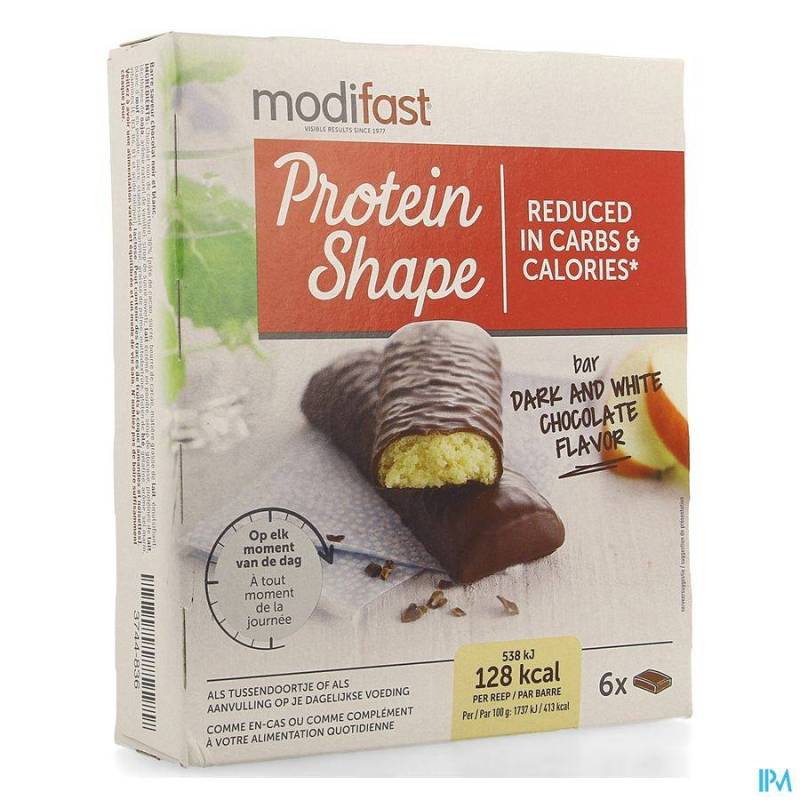 MODIFAST PROTEIN SHAPE REPEN PURE WIT CHOCO 6X31G