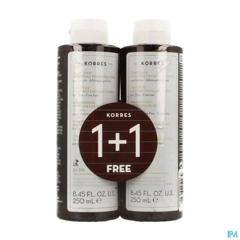 KORRES KH SH RICE&TILE 2X250ML PROMO