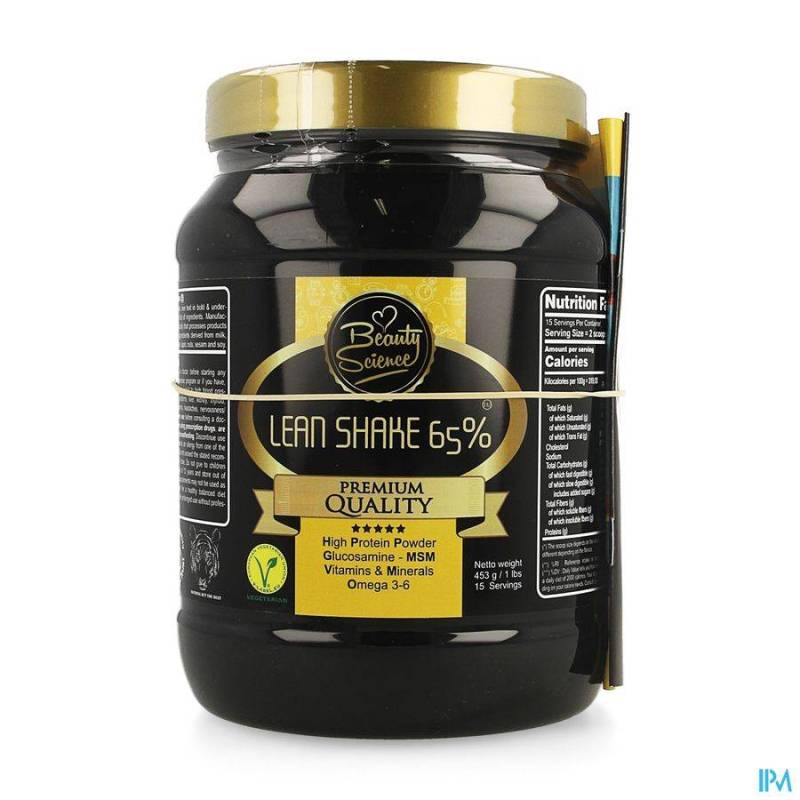 BEAUTY SCIENCE LEAN SHAKE 65% CHOCOLATE 453G
